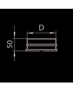 Конденсатоотвод дымохода одностенного, нерж.